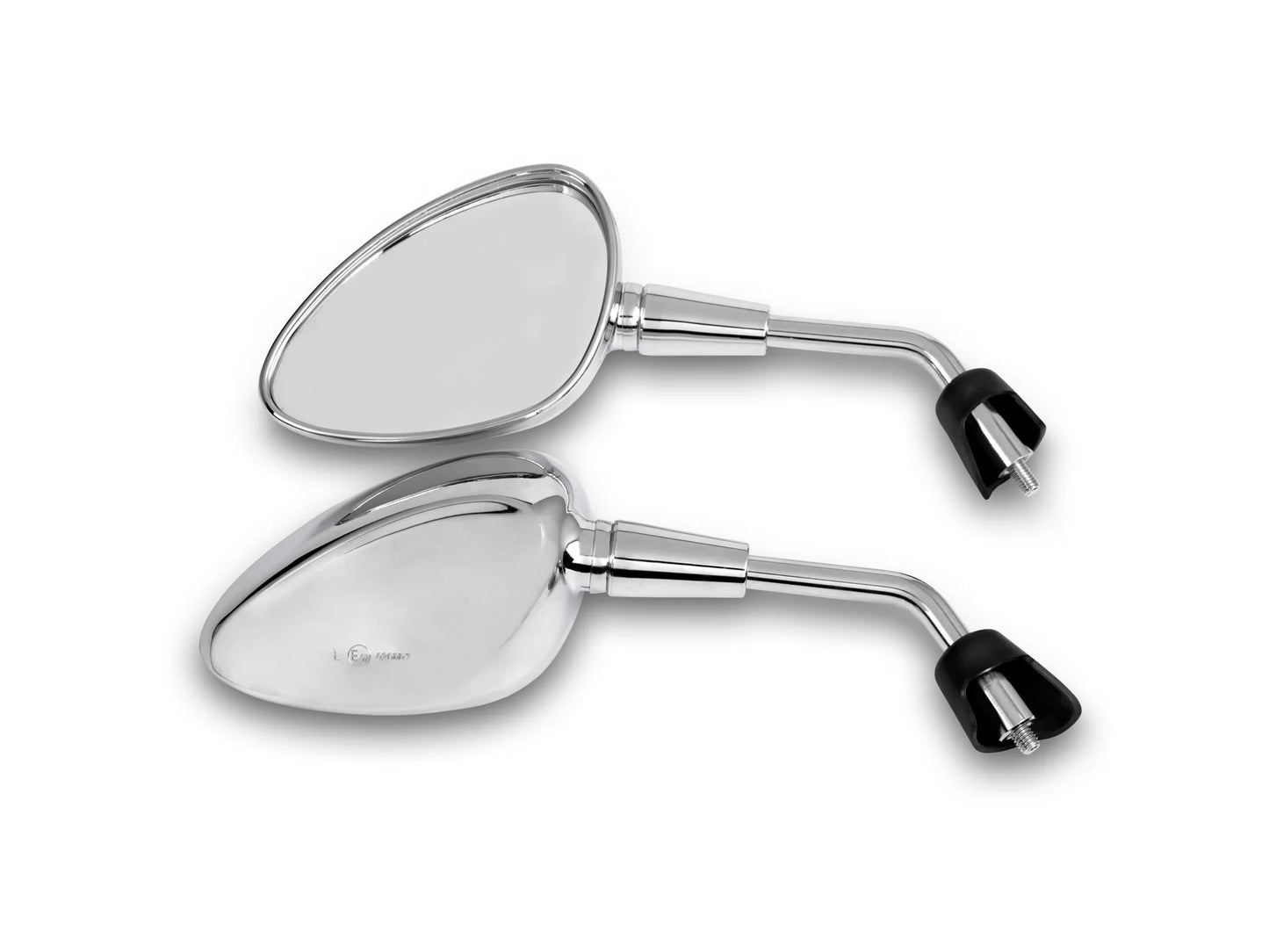 Spiegel set Vespa sprint / primavera kort glans zwart
