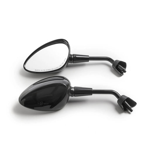 Spiegel set Vespa sprint / primavera kort glans zwart