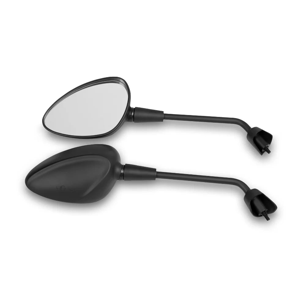 Spiegel set Vespa sprint / primavera lang mat zwart